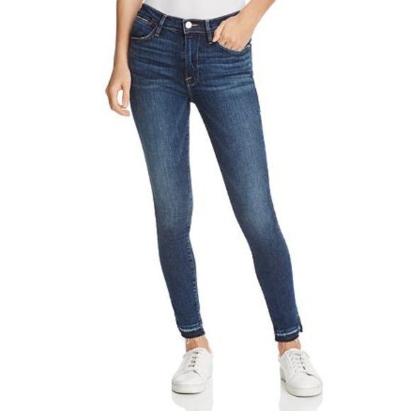 Frame Denim Denim - Frame Denim Le High Skinny Side Slit Released Hem